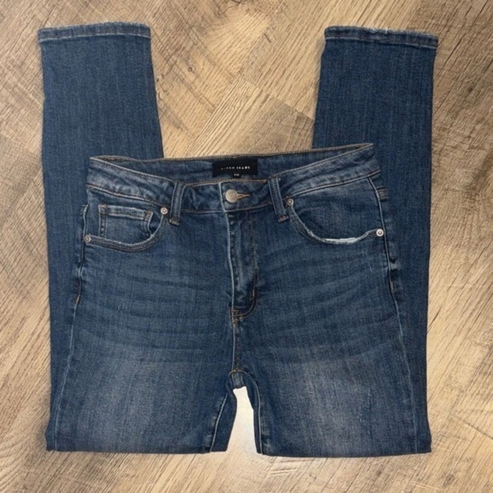 Risen Jeans Womens High Rise Skinny Medium Wash Denim Jeans RDP1417 Size 9/29